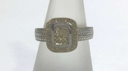 Yellow and White Gold Dress Ring