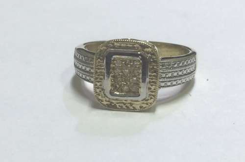 Yellow and White Gold Dress Ring