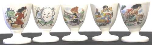 Japanese sake set - bottle and 5 glasses