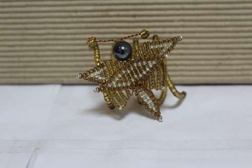 6 x Beaded serviette holders