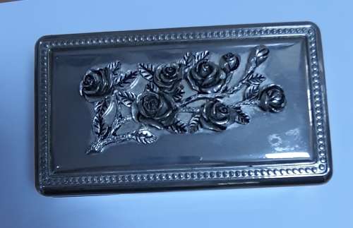 Small pewter jewellery box