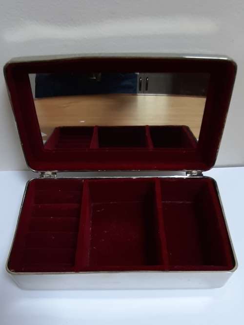 Small pewter jewellery box