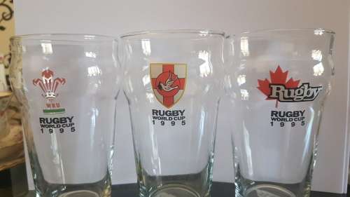 Rugby World Cup 1995 (11 out of 12) glasses.
