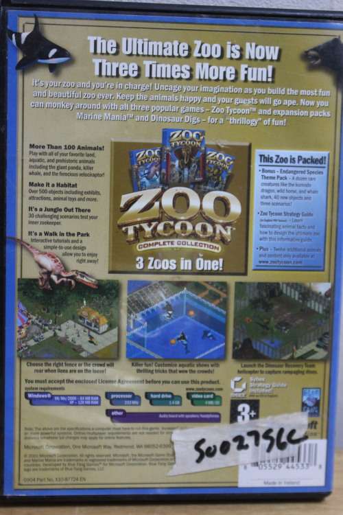 Zoo Tycoon game