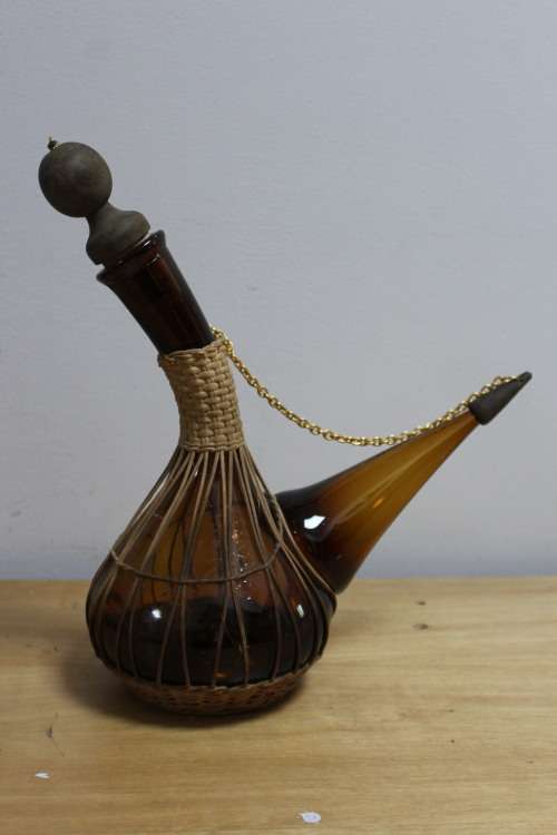 African artistic glass decanter