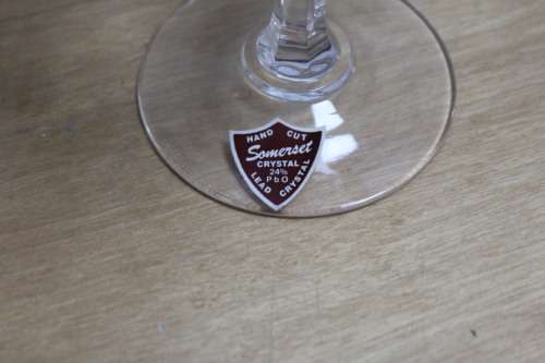 6 x Cherry glasses in original box