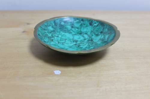 Semi precious mosaic stone bowl