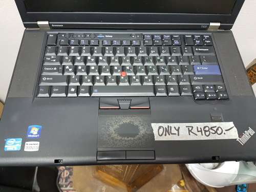 Lenovo Thinkpad T520 Laptop - there are stickers over the letters