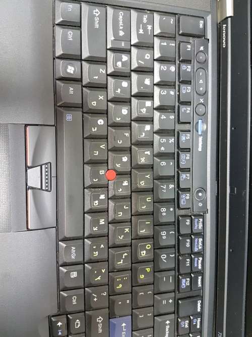 Lenovo Thinkpad T520 Laptop - there are stickers over the letters