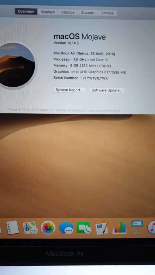 Macbook Air 13 Inch Mid 2019