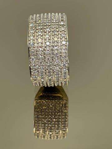 9ct (5.9 grams) White gold 1/2 Cluster Diamond Ring