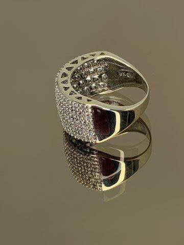 9ct (5.9 grams) White gold 1/2 Cluster Diamond Ring