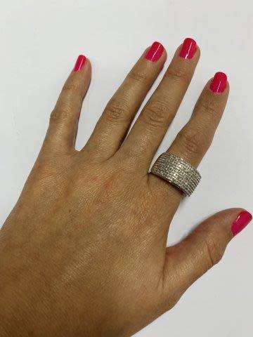 9ct (5.9 grams) White gold 1/2 Cluster Diamond Ring