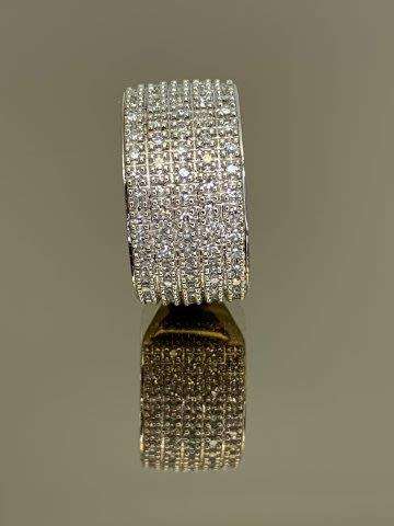 9ct (5.9 grams) White gold 1/2 Cluster Diamond Ring