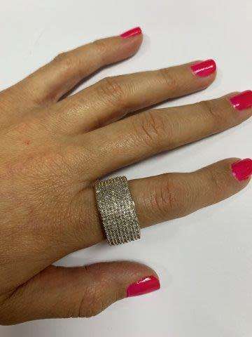 9ct (5.9 grams) White gold 1/2 Cluster Diamond Ring