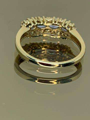 9ct (2.2grams) Yellow Gold 4x light tanzanite