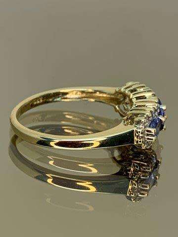 9ct (2.2grams) Yellow Gold 4x light tanzanite