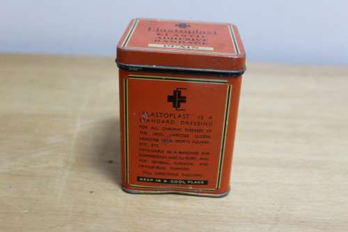 Collectible Vintage Elastoplast Elastic Adhesive Bandage Tin