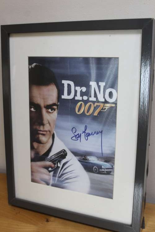 Original - 1st James Bond film - Dr. No, Autographed by Sean Connery - full certification