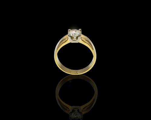 18ct (7.9grams) Yellow Gold 1.08ct Round Brilliant Diamond S to T Range VVS1 Ring with GIA Cert