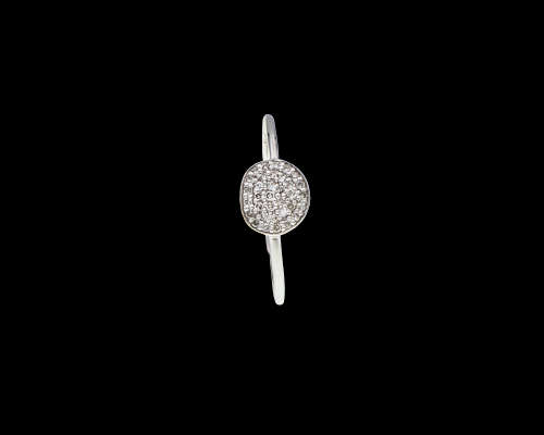 9ct (1.22grams) White Gold Diamond Ring