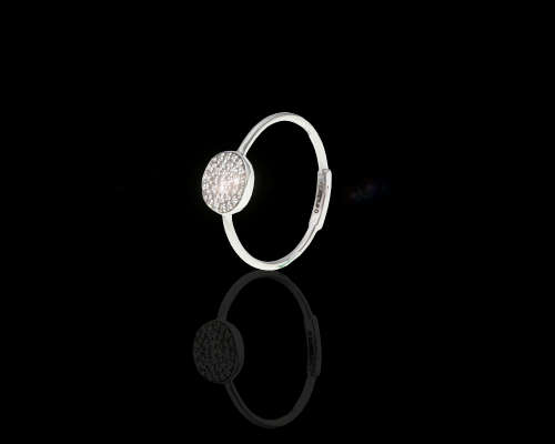 9ct (1.22grams) White Gold Diamond Ring