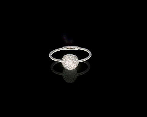 9ct (1.22grams) White Gold Diamond Ring