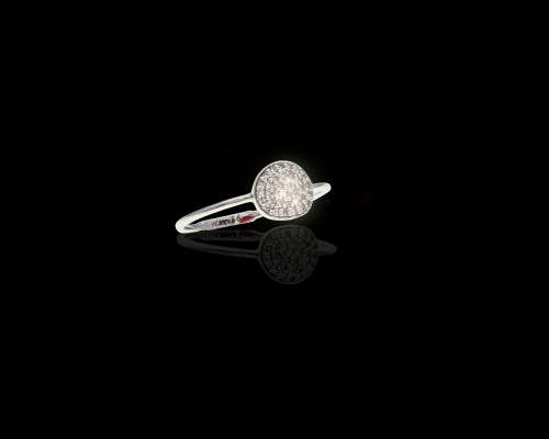 9ct (1.22grams) White Gold Diamond Ring