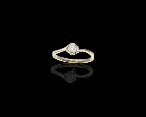 18ct 19gr, White gold Round 011ct Brilliant Diamond G vvs2 Ring
