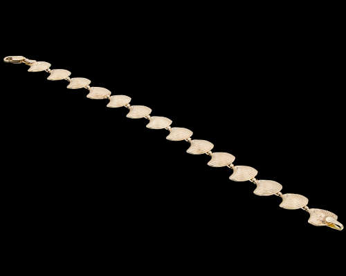 14ct (7.1gram) Yellow Gold Oyster Shell Bracelet