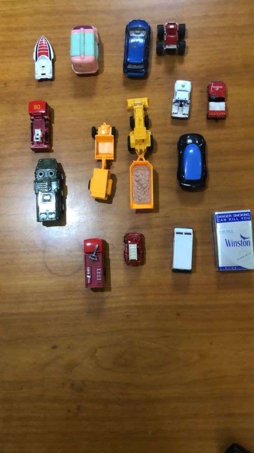 Assorted toy cars