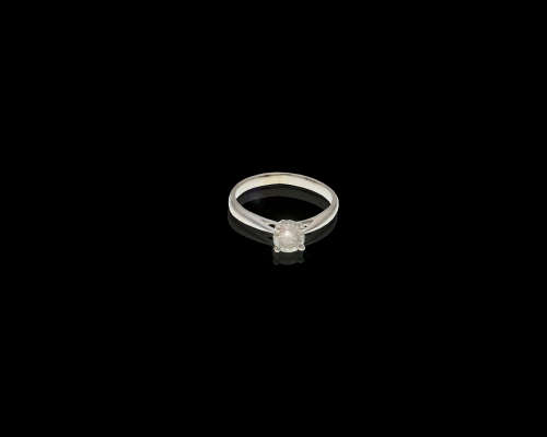 2 grams 18 carat White Gold Diamond Solitaire Ring