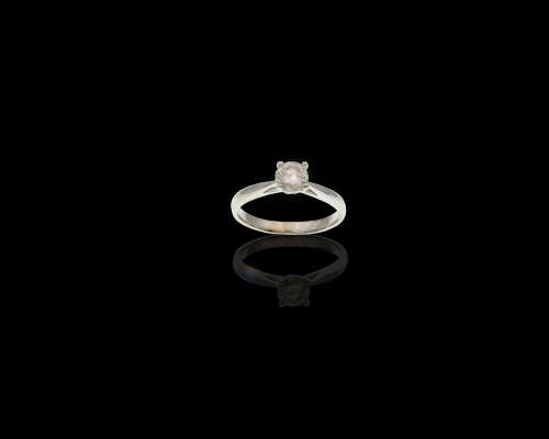 2 grams 18 carat White Gold Diamond Solitaire Ring