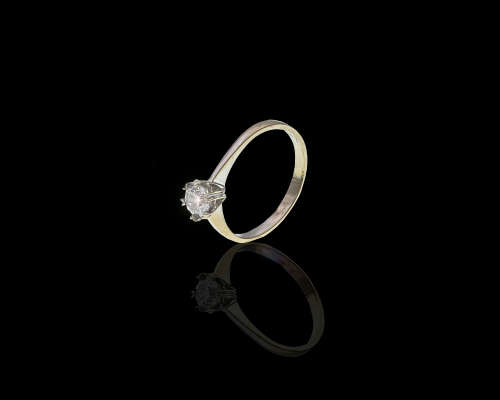 1.7 grams 18 carat White Gold Diamond Solitaire Ring