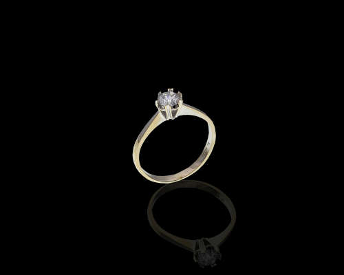1.7 grams 18 carat White Gold Diamond Solitaire Ring