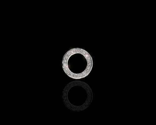 1.3 grams 18 carat White Gold, Diamond Circle of Life Pendant