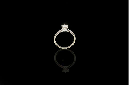 1.7grams 18 carat White Gold Diamond Solitaire Ring