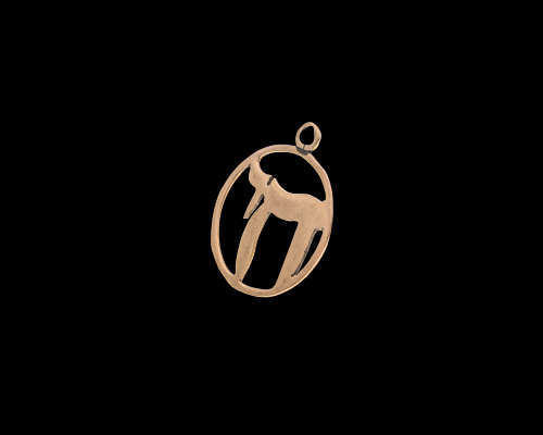 Small 9 carat - 0.9 grams - Yellow gold Chai pendant