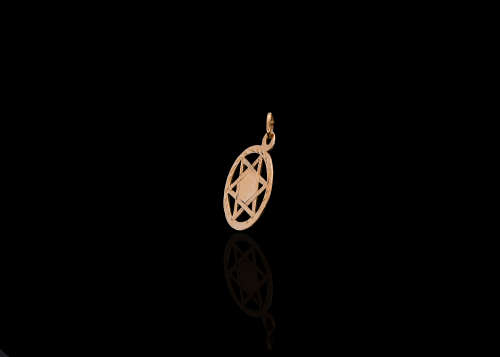 0.7 grams 9 carat Yellow Gold Star of David Pendant