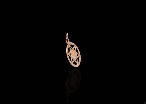 0.7 grams 9 carat Yellow Gold Star of David Pendant