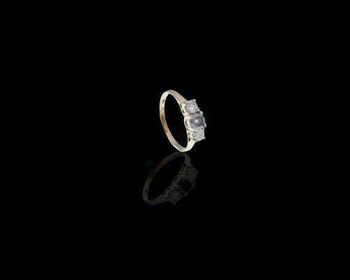 Lovely White Gold Diamond Trilogy Ring