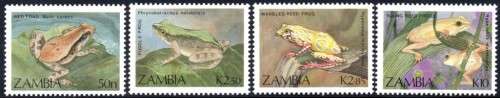 Zambia - 1989 Frogs and Toads Set MNH SG 567-570