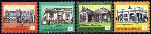 Zimbabwe - 2016 Historic Bank Buildings Set MNH