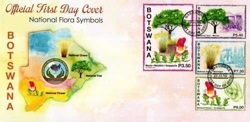 Botswana - 2014 National Flora Symbols FDC