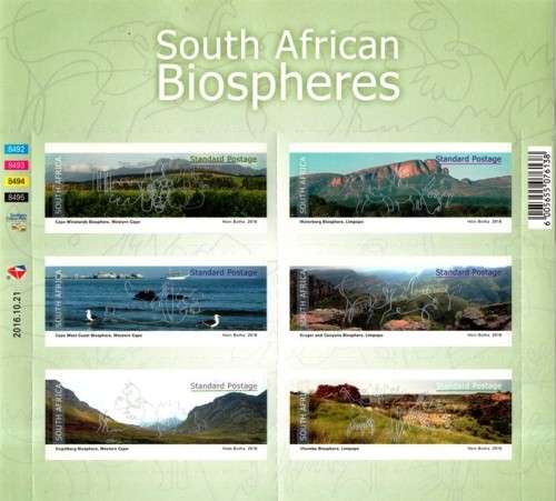 South Africa - 2016 Biospheres Sheet MNH