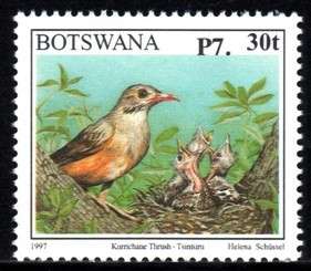 Botswana - 2013 Birds P7.30 Overprint MNH
