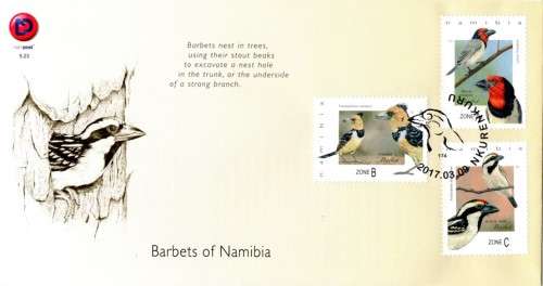 Namibia - 2017 Barbets FDC 5.23