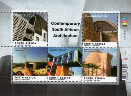 South Africa - 2017 Contemporary Architecture Sheet MNH