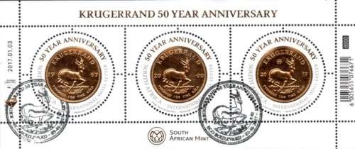 South Africa - 2017 50th Anniversary of Krugerrand MS Used