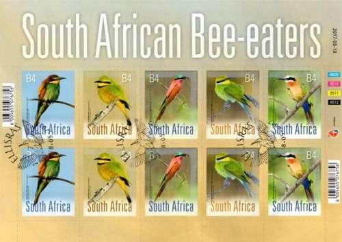 South Africa - 2017 Bee-eaters Sheet Used